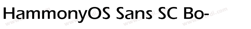 HammonyOS Sans SC Bo字体转换